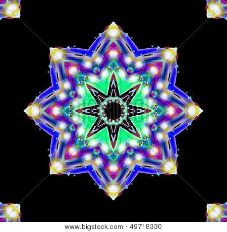 Abstraction geometric ornament