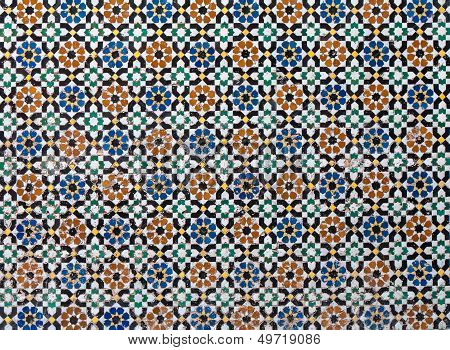 Moroccan Vintage Tile Background