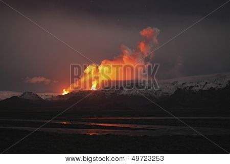 Thorsm_rk Fimmv_rduhalsi Eruption Iceland