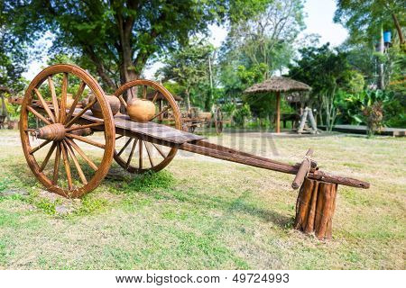 Ancient Timber Bullock Cart