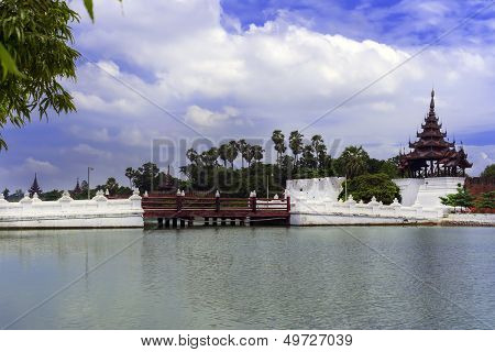 Bridge to Bastion at Mandalay Palace.