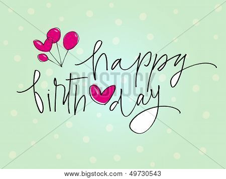 Handmade Happy birthday