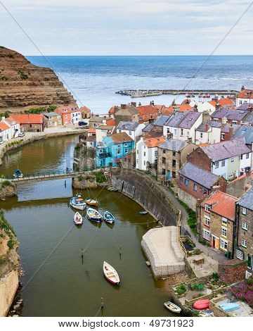 Staithes Yorkshire England Uk