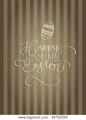 Handmade calligraphy Happy Easter