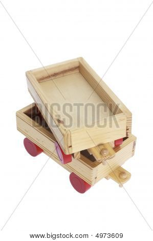 Carrelli in legno giocattolo