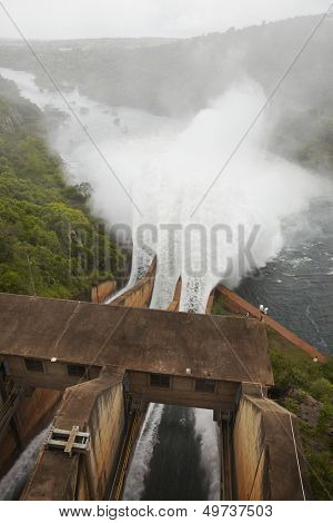 Elevated view of Pongolapoort dam South Africa