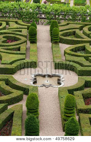 Villandry chateau and its garden, Loire Valley, France