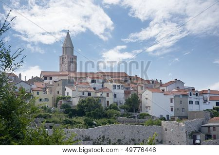 Old mediterranean Island Krk Croatia