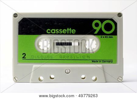 retro old audio cassette