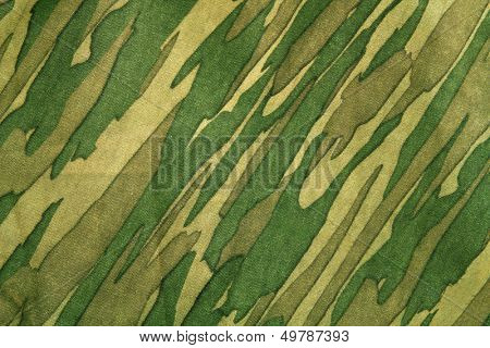 Closeup of camouflage pattern. Background or texture
