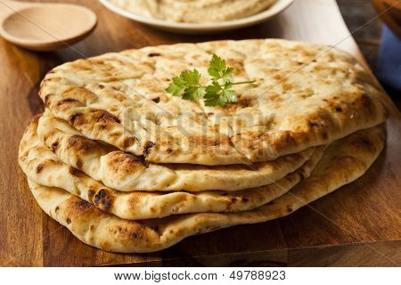 Homemade Indian Naan Flatbread