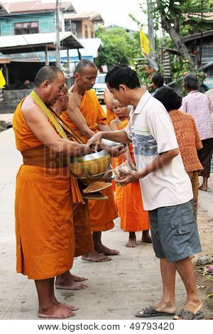 The Merit To The Monks