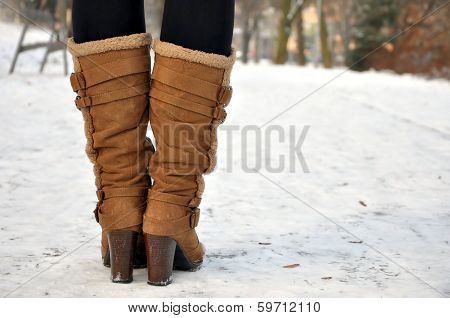 Leather Knee Boots
