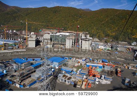 Krasnaya Polyana. Sochi. Building