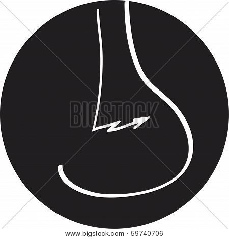 Creative idea in bulb shape as inspiration concept. Vector design element