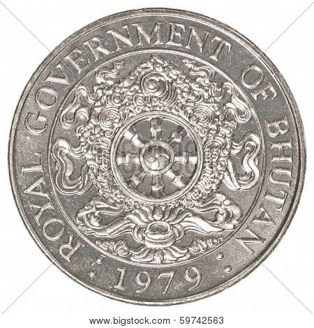 One Bhutanese Ngultrum Coin