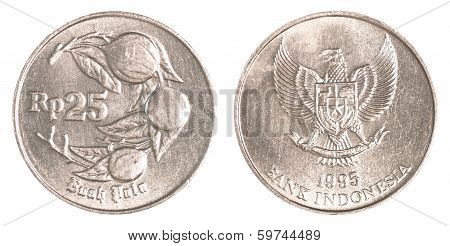 25 Indonesian Rupiah Coin