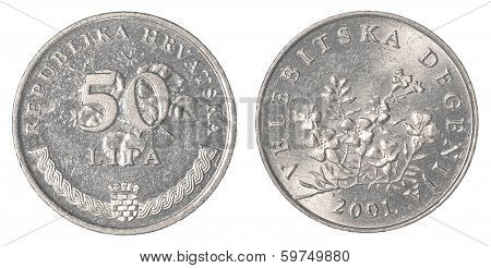 50 Croatian Lipa Coin