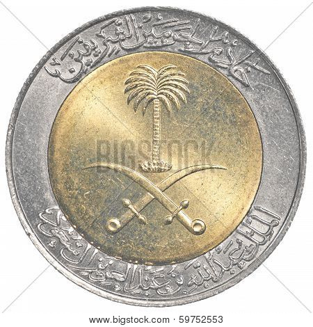 1 Saudi Arabian Real Coin (100 Halala)
