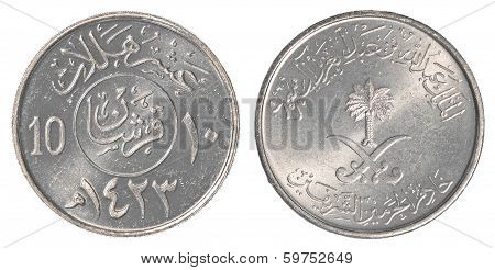 10 Saudi Arabian Halala Coin