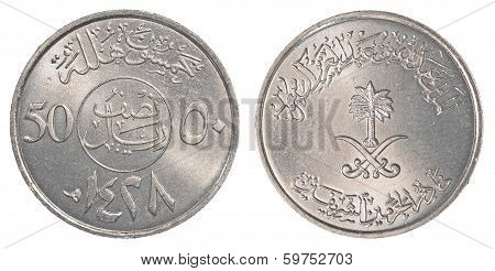 50 Saudi Arabian Halala Coin