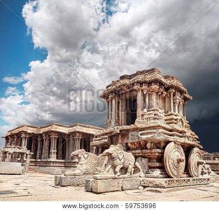 Stone Chariot In Hampi