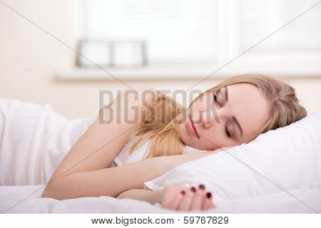 Girl In Bed