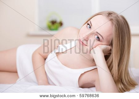 Girl In Bed
