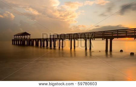 Long Exposure Waimea Pier Kauai