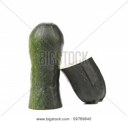 Split fresh marrow sqwash.