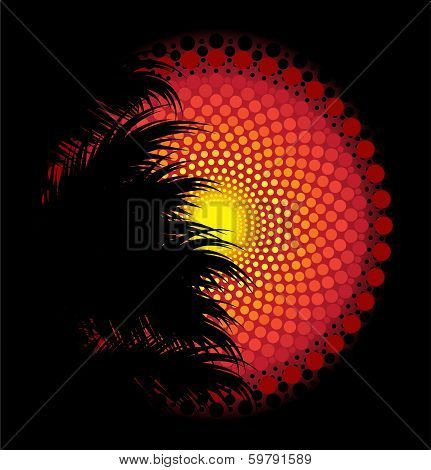 African tribal art vector background