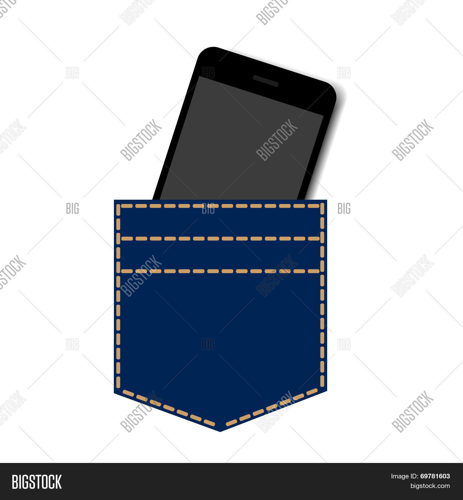 Pocket Smartphone Vector Photo Free Trial Bigstock