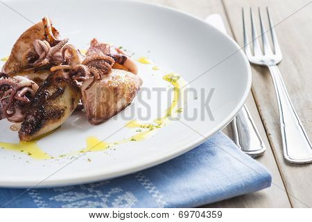 Grilled Baby Squids
