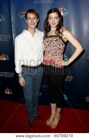 NEW YORK-AUG 6: Nick and Rachel of Blue Journey attend the 'America's Got Talent' post show red carpet at Radio City Music Hall on August 6, 2014 in New York City.