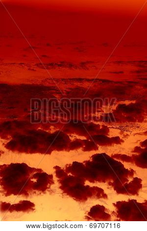 Abstract Background With Dramatic Clouds