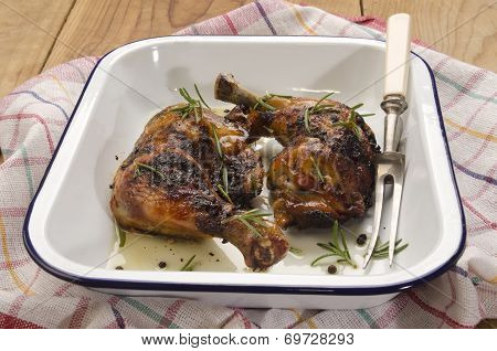 Roasted Chicken Legs With Rosemary