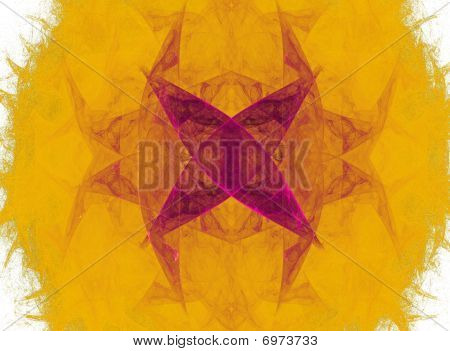Pink and yelowe fractal