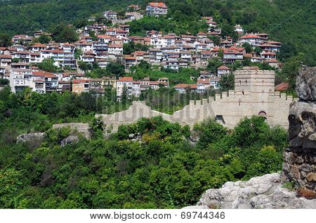 View Of Trapezitsa Fortress From Tsarevets