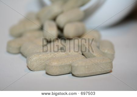 Pastillas marrones grandes