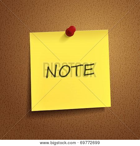 Note Word On note paper
