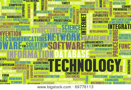Technology Diversified Types of Technologies as Concept
