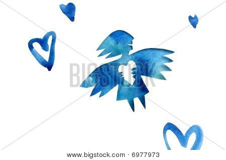 Blue Angel Of Love con cuore