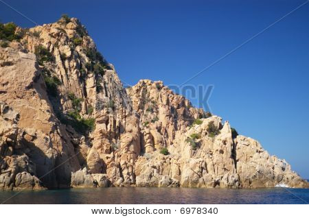 Küste Felsen von scasndola