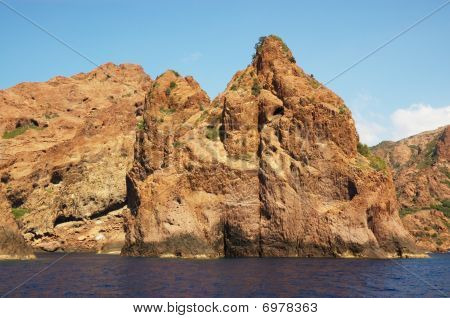 Küste Felsen von scasndola