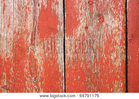 Red Vintage Barnwood Background