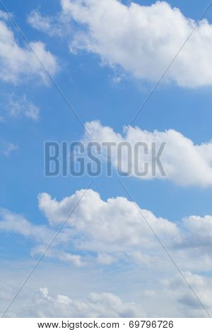 Clouds In The Blue Sky .