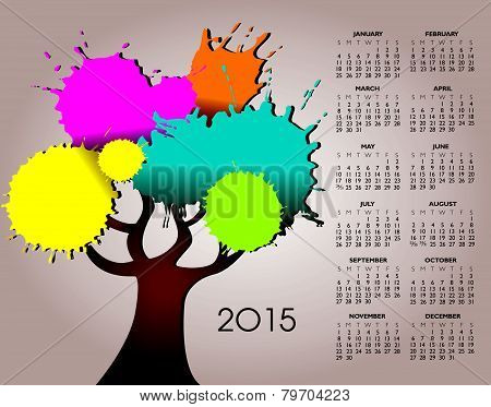 A 2015 Tree Calendar