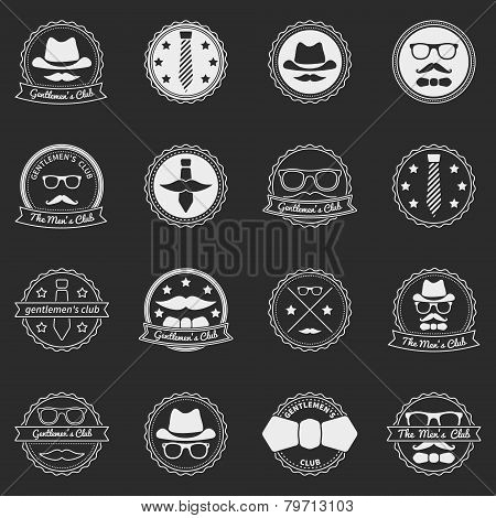 Men's vector emblems and badges