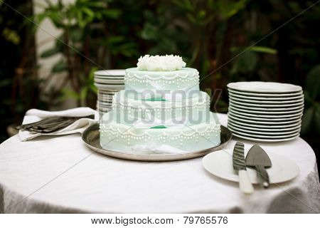 Green Wedding Cake