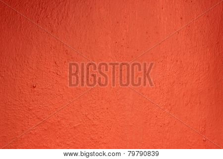 Freshly painted red wall texture